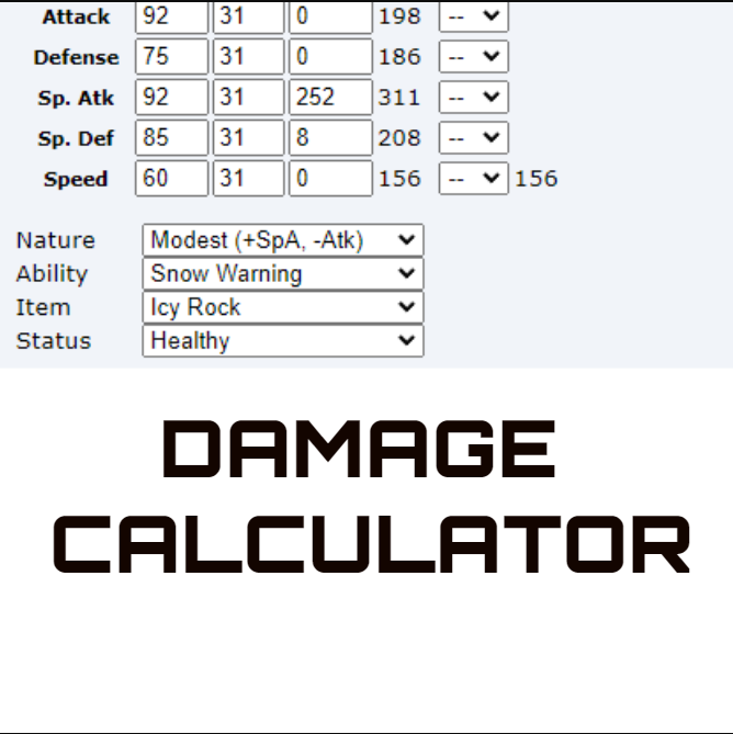 Pokemon damage calculator  Pokemon, Optimization, Physics