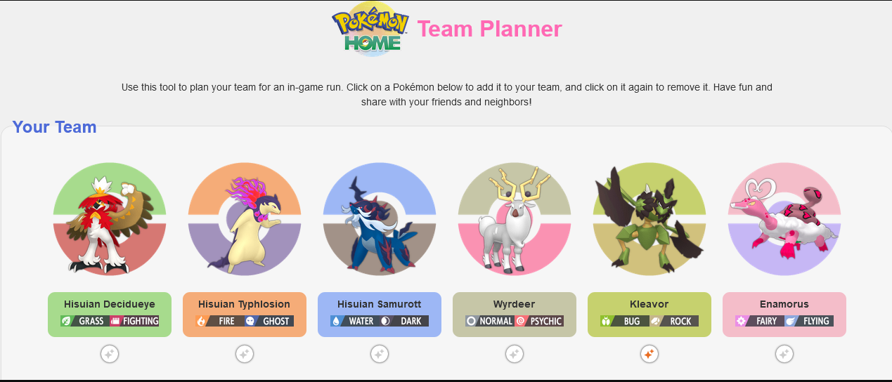 Locadora TV: Pokémon Team Planner